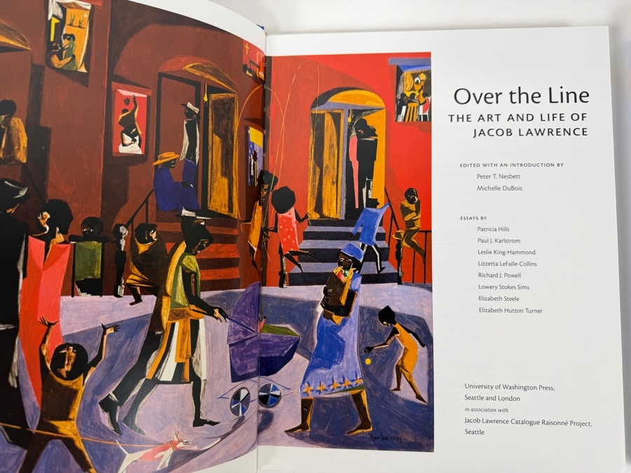 Pair Of Hardcover Art Books With Slipcover The Complete Jacob Lawrence: Over The Line - The Art And Life Of Jacob Lawrence And Jacob Lawrence - Paintings, Drawings, And Murals (1935-1999) 2000 [Photo 11]