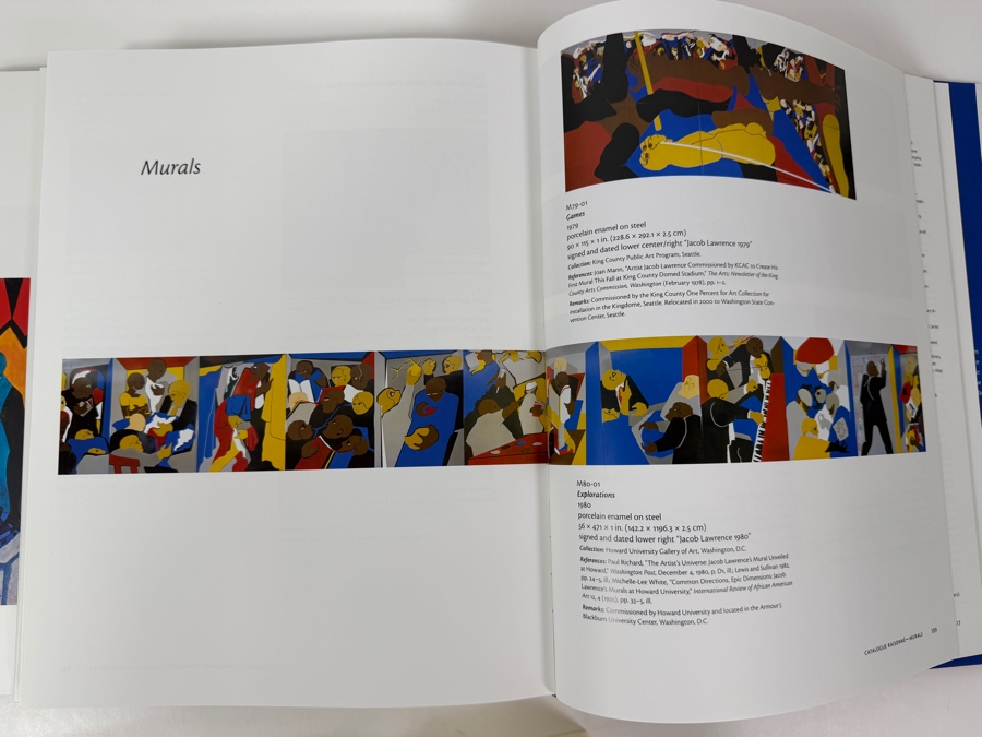 Pair Of Hardcover Art Books With Slipcover The Complete Jacob Lawrence: Over The Line - The Art And Life Of Jacob Lawrence And Jacob Lawrence - Paintings, Drawings, And Murals (1935-1999) 2000 [Photo 13]