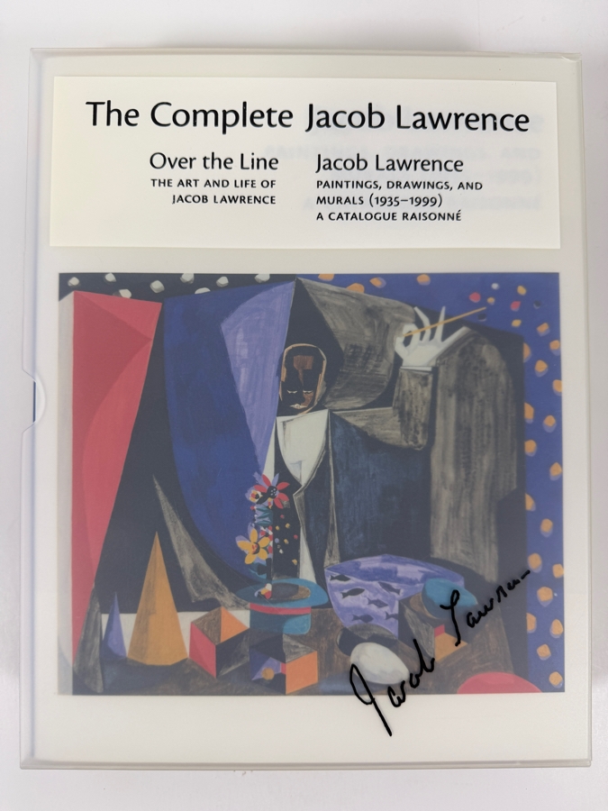 Pair Of Hardcover Art Books With Slipcover The Complete Jacob Lawrence: Over The Line - The Art And Life Of Jacob Lawrence And Jacob Lawrence - Paintings, Drawings, And Murals (1935-1999) 2000 [Photo 2]