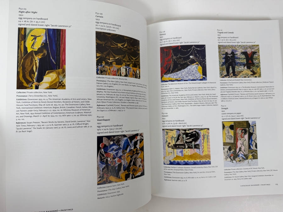 Pair Of Hardcover Art Books With Slipcover The Complete Jacob Lawrence: Over The Line - The Art And Life Of Jacob Lawrence And Jacob Lawrence - Paintings, Drawings, And Murals (1935-1999) 2000 [Photo 9]