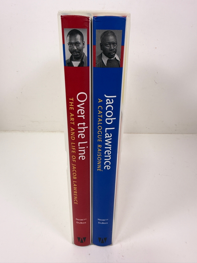 Pair Of Hardcover Art Books With Slipcover The Complete Jacob Lawrence: Over The Line - The Art And Life Of Jacob Lawrence And Jacob Lawrence - Paintings, Drawings, And Murals (1935-1999) 2000 [Photo 3]