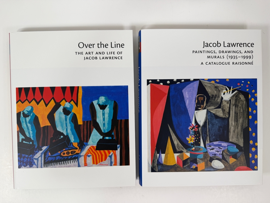 Pair Of Hardcover Art Books With Slipcover The Complete Jacob Lawrence: Over The Line - The Art And Life Of Jacob Lawrence And Jacob Lawrence - Paintings, Drawings, And Murals (1935-1999) 2000 [Photo 4]
