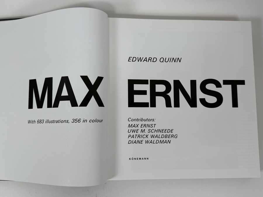 Hardcover Art Book With Slipcase Max Ernst With 683 Illustrations Published By Konemann [Photo 6]