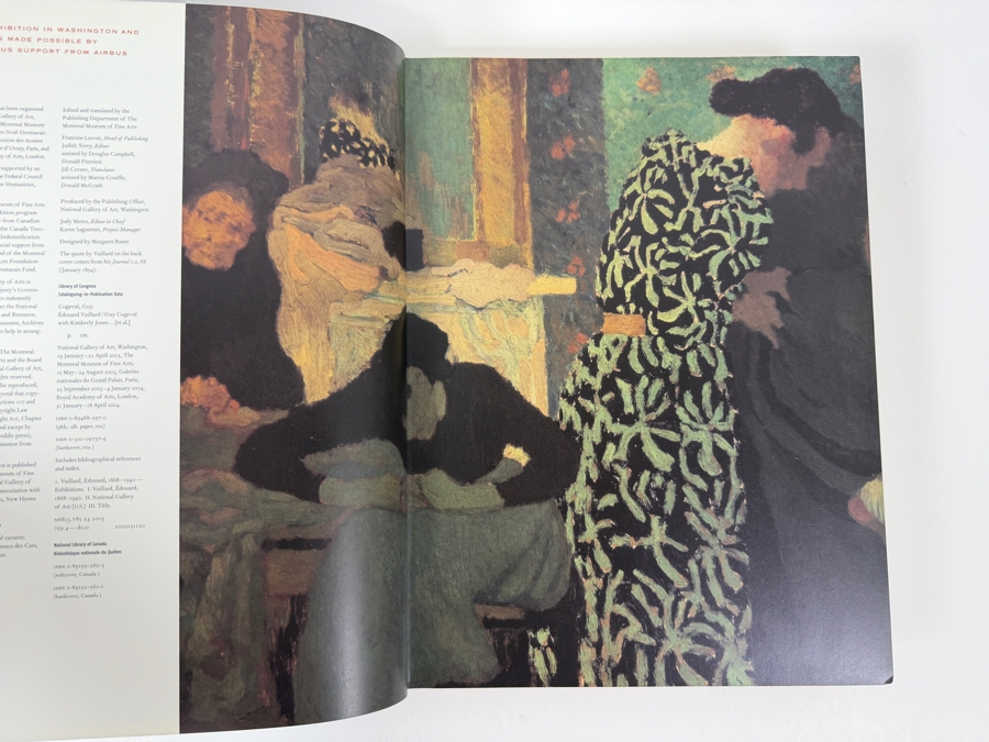 Hardcover Art Book Edouard Vuillard 2003 [Photo 3]