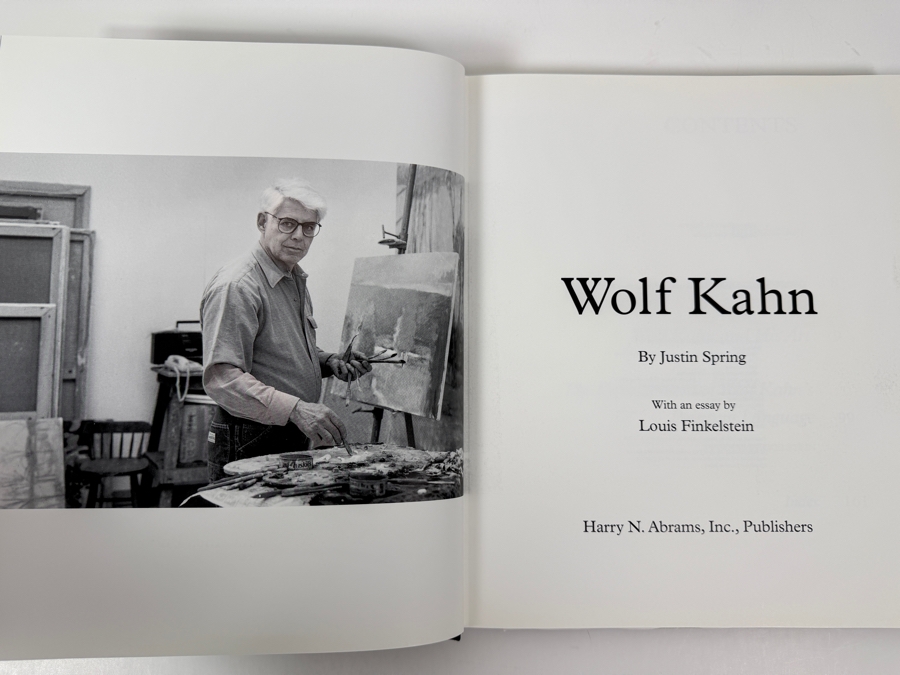 Hardcover Art Book Wolf Kahn By Justin Spring 1996 [Photo 3]