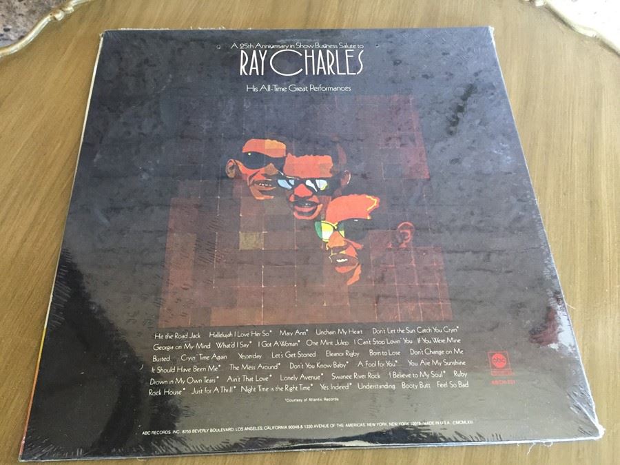 Ray Charles ‎- A 25th Anniversary In Show Business Salute To Ray Charles - ABC Records ‎- ABCH-731 - SEALED [Photo 2]