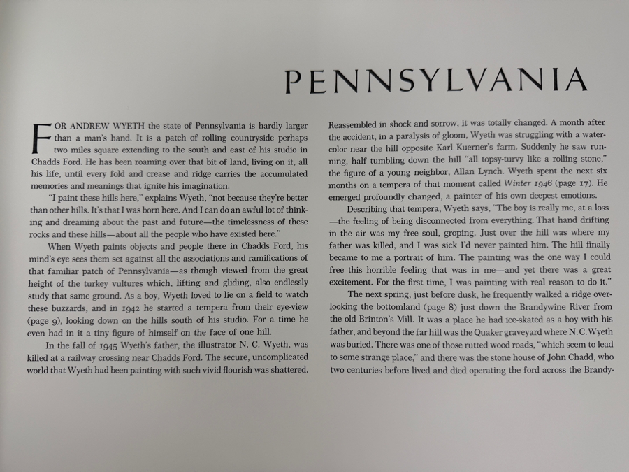 First Printing Hardcover Art Book Andrew Wyeth By Richard Meryman [Photo 5]