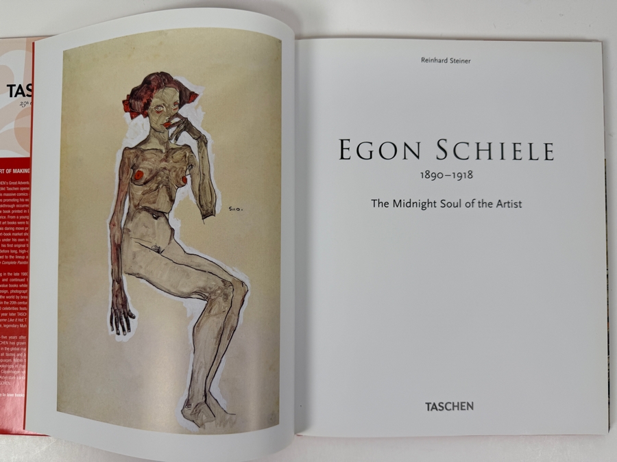 Hardcover Art Book Egon Schiele 1890-1918: The Midnight Soul Of The Artist By Reinhard Steiner 2011 Taschen [Photo 2]