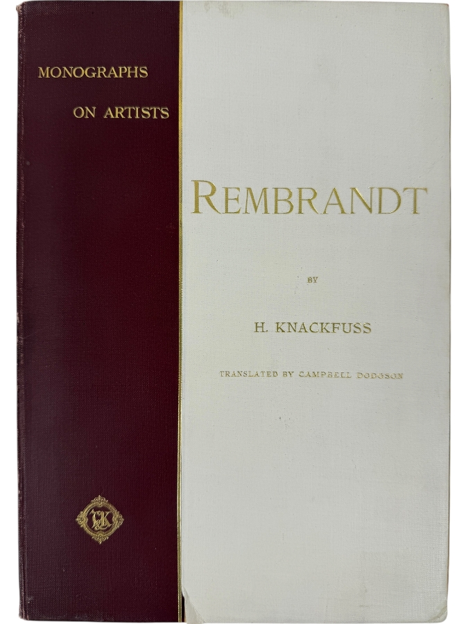 Softcover Art Book Rembrandt Monographs On Artists By H. Knackfuss 1899