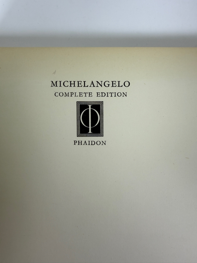Hardcover Art Book Michelangelo: Paintings, Sculpture, Architecture (Complete Edition) By Ludwig Goldscheider 1954 Phaeton Press Ltd, London  [Photo 2]