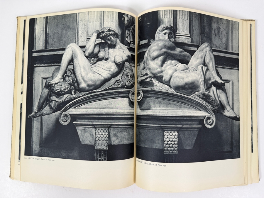 Hardcover Art Book Michelangelo: Paintings, Sculpture, Architecture (Complete Edition) By Ludwig Goldscheider 1954 Phaeton Press Ltd, London  [Photo 8]