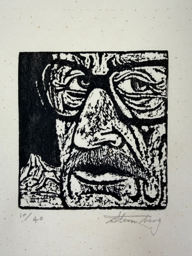 Harry Sternberg (1904-2001, American) Rare Signed Limited Edition Woodcut On Paper Signed By Harry Sternberg And Numbered 10 Of 40 - Paper Measures 10'W X 12.5'H