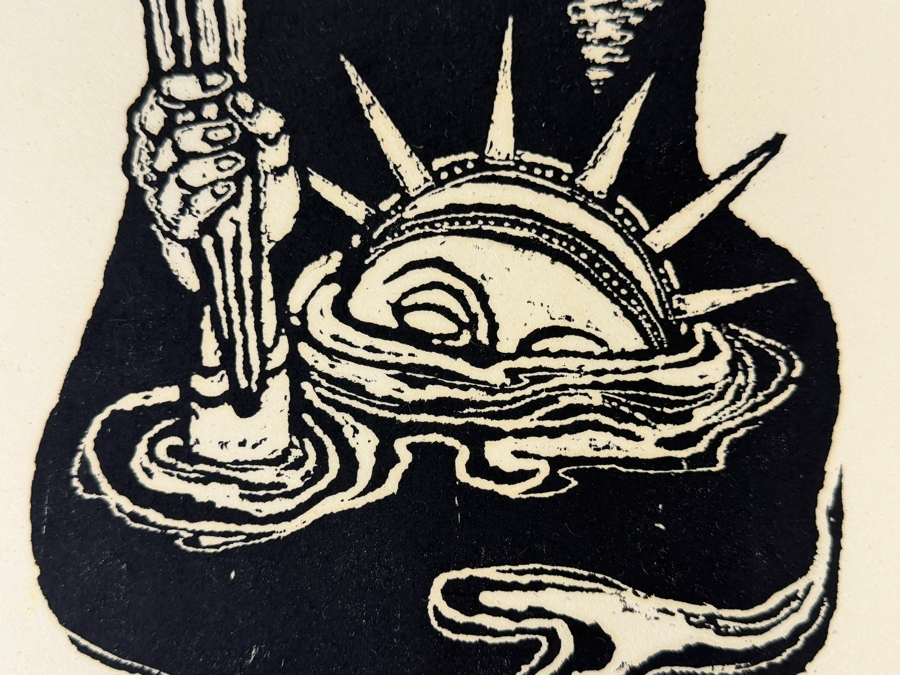 Harry Sternberg (1904-2001, American) Rare Signed Limited Edition Woodcut On Paper Signed By Harry Sternberg And Numbered 10 Of 40 - Paper Measures 10'W X 12.5'H [Photo 3]