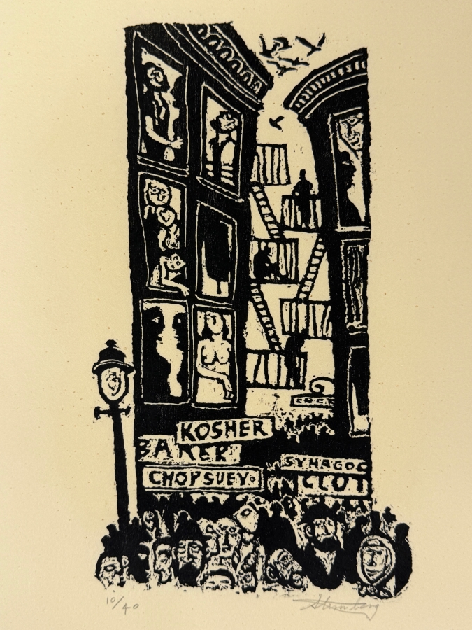 Harry Sternberg (1904-2001, American) Rare Signed Limited Edition Woodcut On Paper Signed By Harry Sternberg And Numbered 10 Of 40 - Paper Measures 10'W X 12.5'H