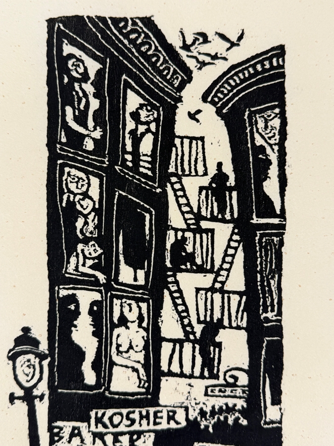 Harry Sternberg (1904-2001, American) Rare Signed Limited Edition Woodcut On Paper Signed By Harry Sternberg And Numbered 10 Of 40 - Paper Measures 10'W X 12.5'H [Photo 3]