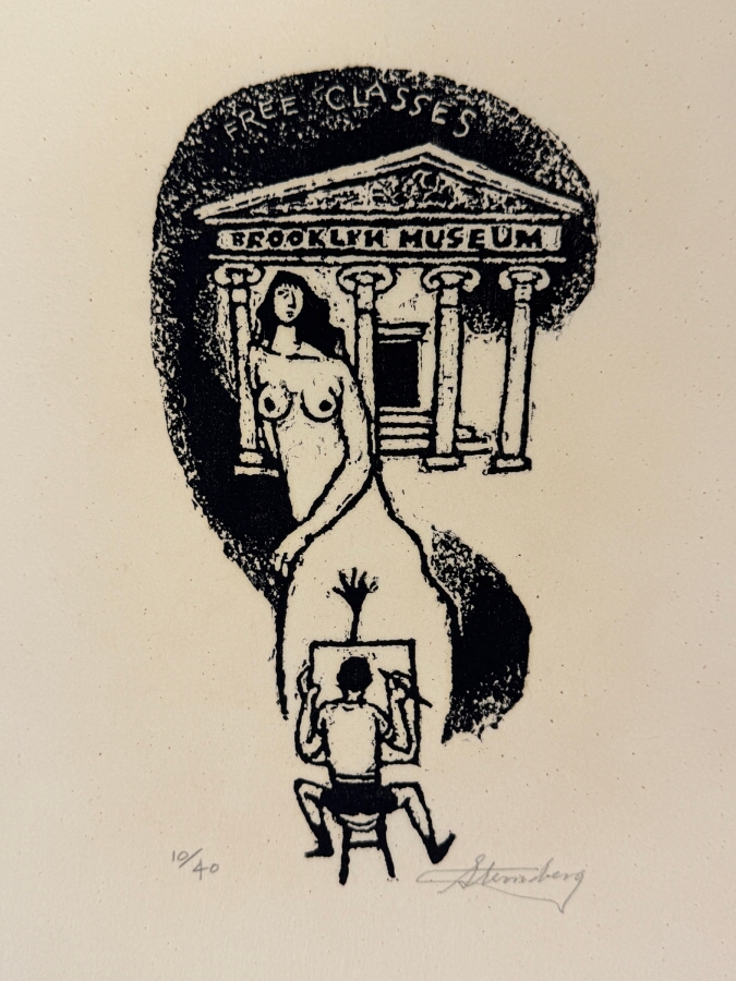 Harry Sternberg (1904-2001, American) Rare Signed Limited Edition Woodcut On Paper Signed By Harry Sternberg And Numbered 10 Of 40 - Paper Measures 10'W X 12.5'H