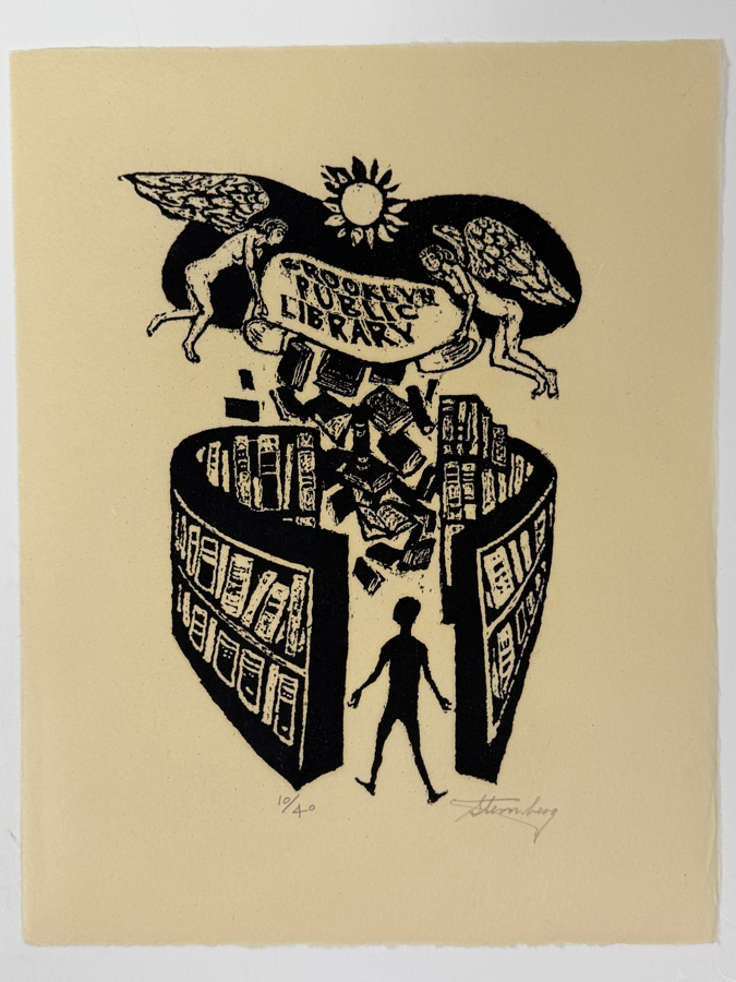 Harry Sternberg (1904-2001, American) Rare Signed Limited Edition Woodcut On Paper Signed By Harry Sternberg And Numbered 10 Of 40 - Paper Measures 10'W X 12.5'H [Photo 5]