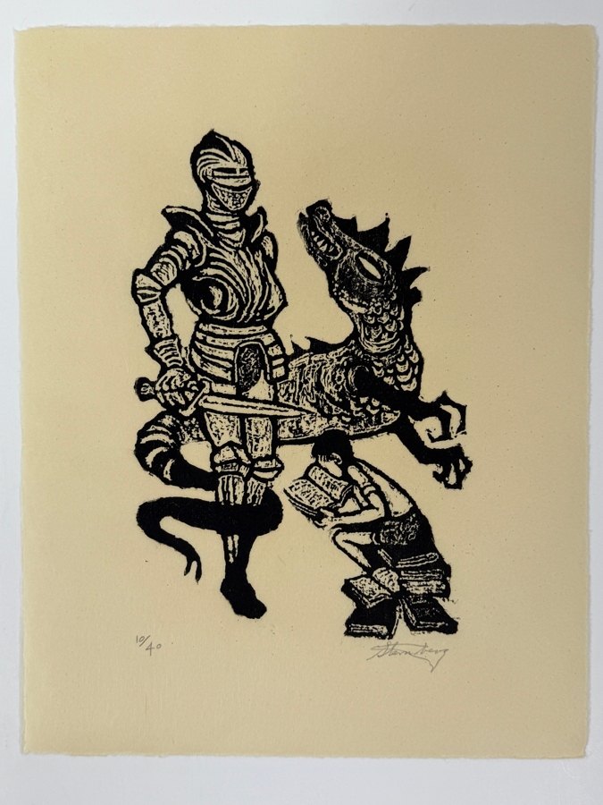 Harry Sternberg (1904-2001, American) Rare Signed Limited Edition Woodcut On Paper Signed By Harry Sternberg And Numbered 10 Of 40 - Paper Measures 10'W X 12.5'H [Photo 4]