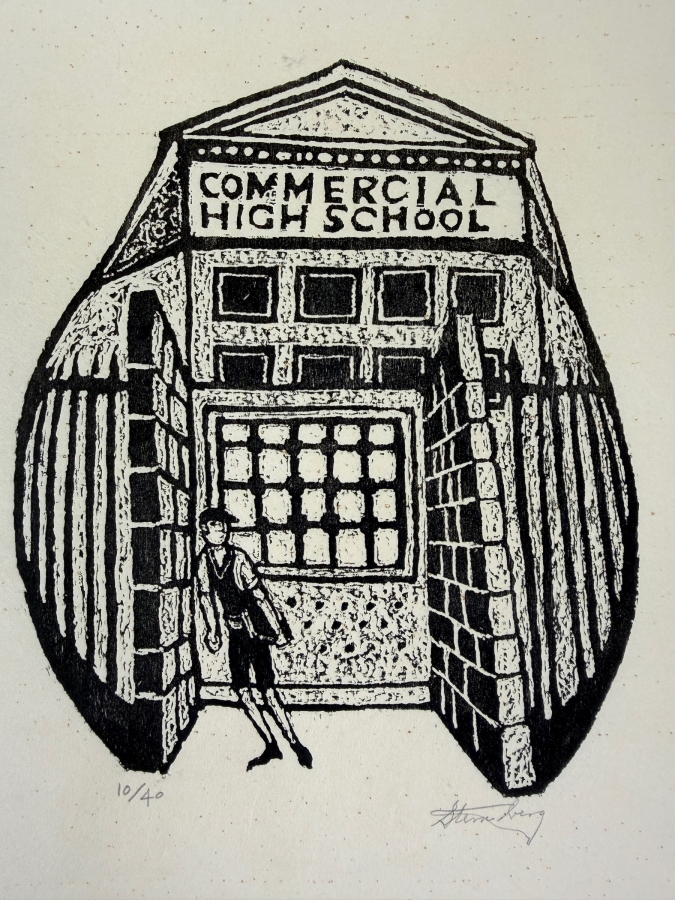 Harry Sternberg (1904-2001, American) Rare Signed Limited Edition Woodcut On Paper Signed By Harry Sternberg And Numbered 10 Of 40 - Paper Measures 10'W X 12.5'H