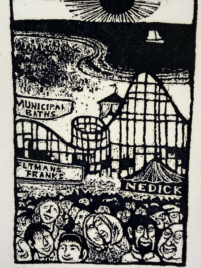Harry Sternberg (1904-2001, American) Rare Signed Limited Edition Woodcut On Paper Signed By Harry Sternberg And Numbered 10 Of 40 - Paper Measures 10'W X 12.5'H [Photo 2]