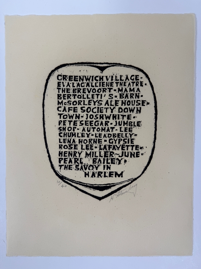 Harry Sternberg (1904-2001, American) Rare Signed Limited Edition Woodcut On Paper Signed By Harry Sternberg And Numbered 10 Of 40 - Paper Measures 10'W X 12.5'H [Photo 3]