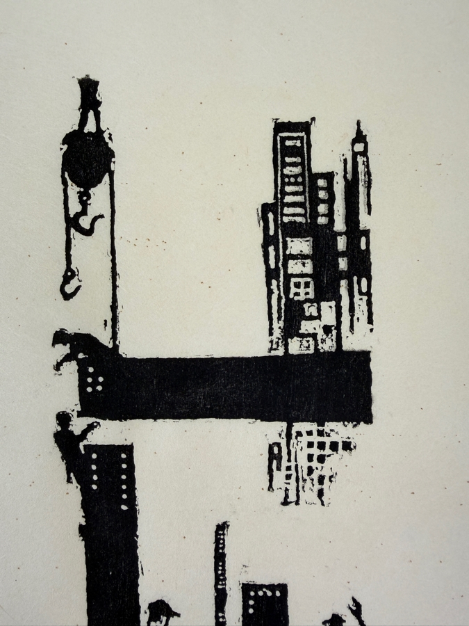 Harry Sternberg (1904-2001, American) Rare Signed Limited Edition Woodcut On Paper Signed By Harry Sternberg And Numbered 10 Of 40 - Paper Measures 10'W X 12.5'H [Photo 2]