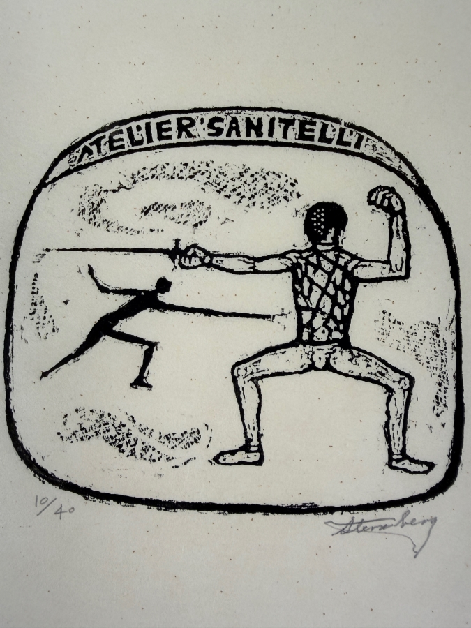 Harry Sternberg (1904-2001, American) Rare Signed Limited Edition Woodcut On Paper Signed By Harry Sternberg And Numbered 10 Of 40 - Paper Measures 10'W X 12.5'H