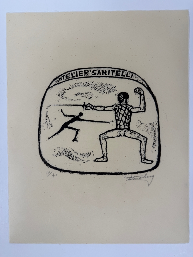 Harry Sternberg (1904-2001, American) Rare Signed Limited Edition Woodcut On Paper Signed By Harry Sternberg And Numbered 10 Of 40 - Paper Measures 10'W X 12.5'H [Photo 3]