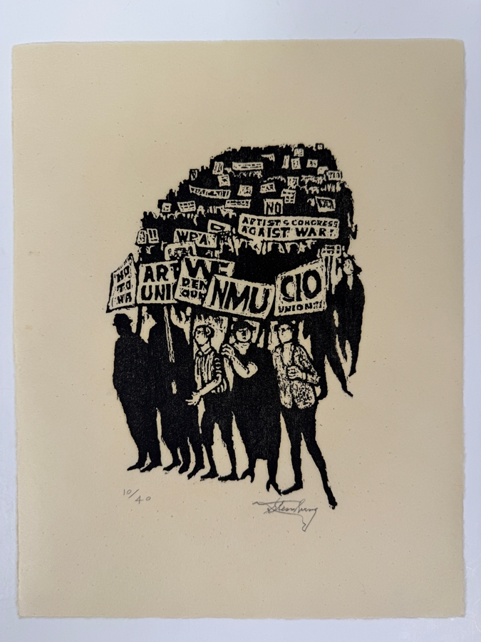 Harry Sternberg (1904-2001, American) Rare Signed Limited Edition Woodcut On Paper Signed By Harry Sternberg And Numbered 10 Of 40 - Paper Measures 10'W X 12.5'H [Photo 5]