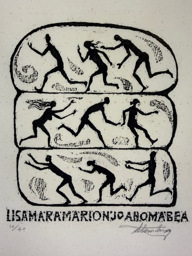 Harry Sternberg (1904-2001, American) Rare Signed Limited Edition Woodcut On Paper Signed By Harry Sternberg And Numbered 10 Of 40 - Paper Measures 10'W X 12.5'H
