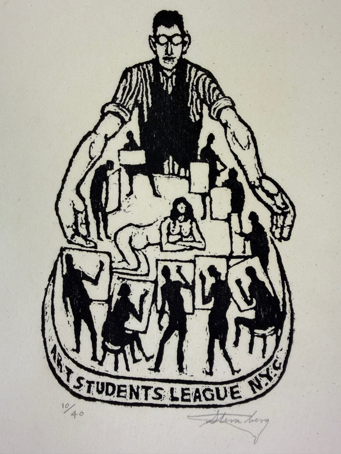 Harry Sternberg (1904-2001, American) Rare Signed Limited Edition Woodcut On Paper Signed By Harry Sternberg And Numbered 10 Of 40 - Paper Measures 10'W X 12.5'H