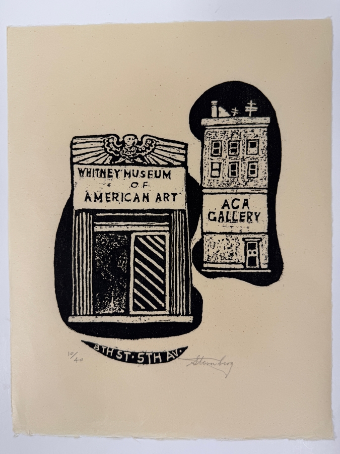 Harry Sternberg (1904-2001, American) Rare Signed Limited Edition Woodcut On Paper Signed By Harry Sternberg And Numbered 10 Of 40 - Paper Measures 10'W X 12.5'H [Photo 3]