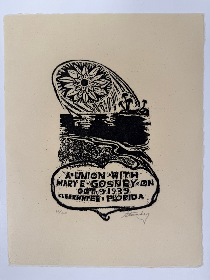 Harry Sternberg (1904-2001, American) Rare Signed Limited Edition Woodcut On Paper Signed By Harry Sternberg And Numbered 10 Of 40 - Paper Measures 10'W X 12.5'H [Photo 3]