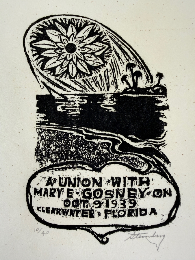 Harry Sternberg (1904-2001, American) Rare Signed Limited Edition Woodcut On Paper Signed By Harry Sternberg And Numbered 10 Of 40 - Paper Measures 10'W X 12.5'H