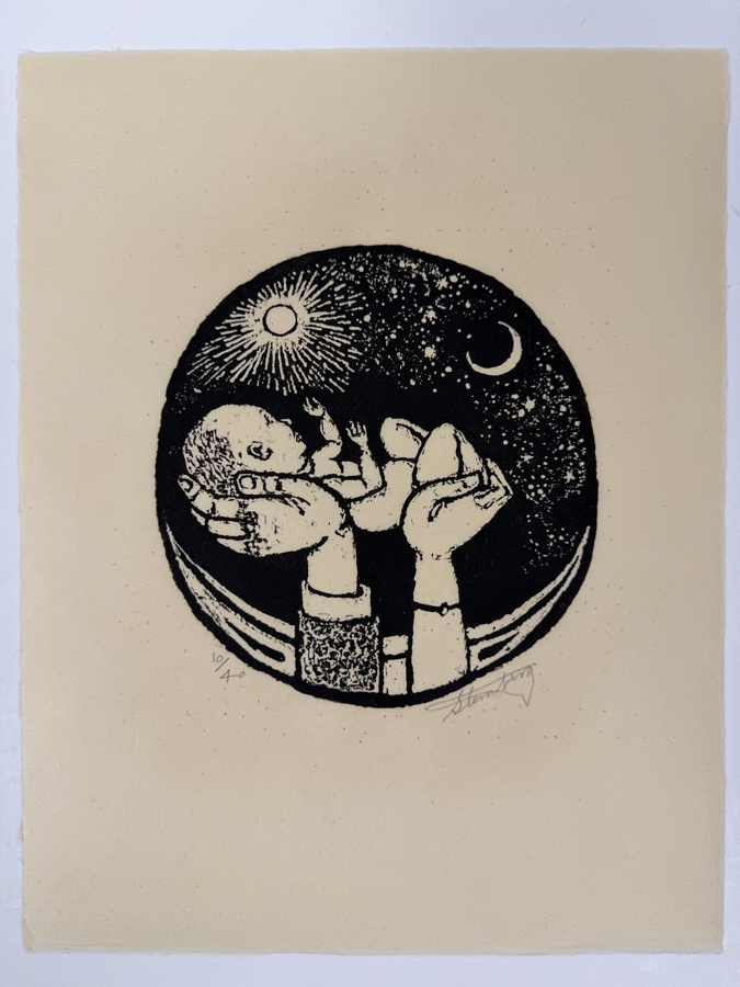 Harry Sternberg (1904-2001, American) Rare Signed Limited Edition Woodcut On Paper Signed By Harry Sternberg And Numbered 10 Of 40 - Paper Measures 10'W X 12.5'H [Photo 3]