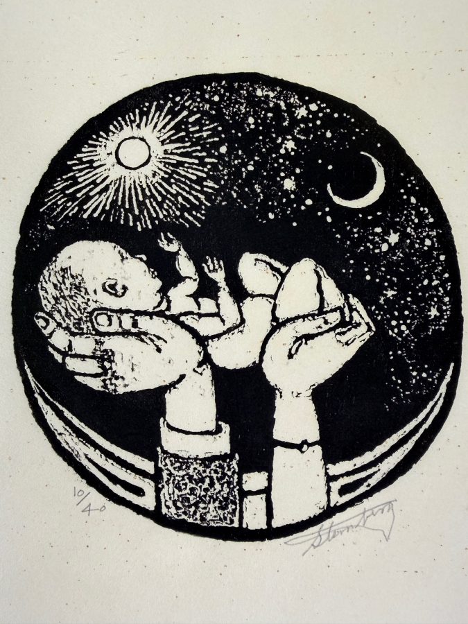 Harry Sternberg (1904-2001, American) Rare Signed Limited Edition Woodcut On Paper Signed By Harry Sternberg And Numbered 10 Of 40 - Paper Measures 10'W X 12.5'H