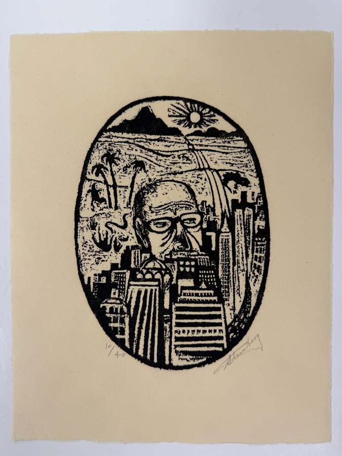 Harry Sternberg (1904-2001, American) Rare Signed Limited Edition Woodcut On Paper Signed By Harry Sternberg And Numbered 10 Of 40 - Paper Measures 10'W X 12.5'H [Photo 3]