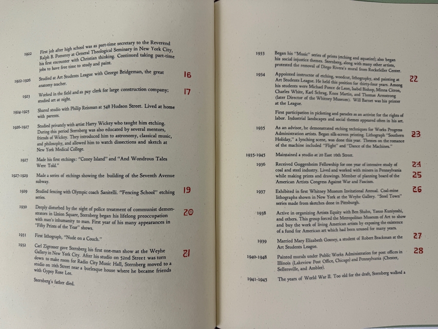 Harry Sternberg (1904-2001, American) Rare Signed Limited First Edition Hardcover Book: A Life In Woodcuts Signed By Harry Sternberg Published By Brighton Press In 1991 Numbered 10 Of 40 [Photo 11]