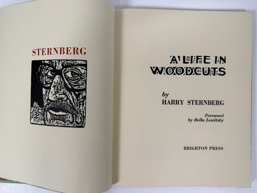 Harry Sternberg (1904-2001, American) Rare Signed Limited First Edition Hardcover Book: A Life In Woodcuts Signed By Harry Sternberg Published By Brighton Press In 1991 Numbered 10 Of 40 [Photo 3]
