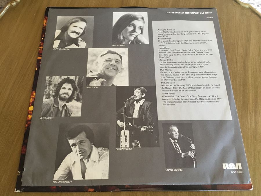 Bill Anderson - Backstage At The Grand Ole Opry - RCA ‎- AHL1-4350 [Photo 4]