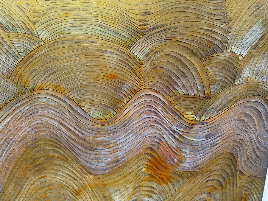 Gerrit Greve (1948-2024, Cardiff by the Sea, CA) Original Acrylic Painting On Canvas 2010 Signed Verso 36' X 36' Estimate $1,100 - $2,200 [Photo 2]