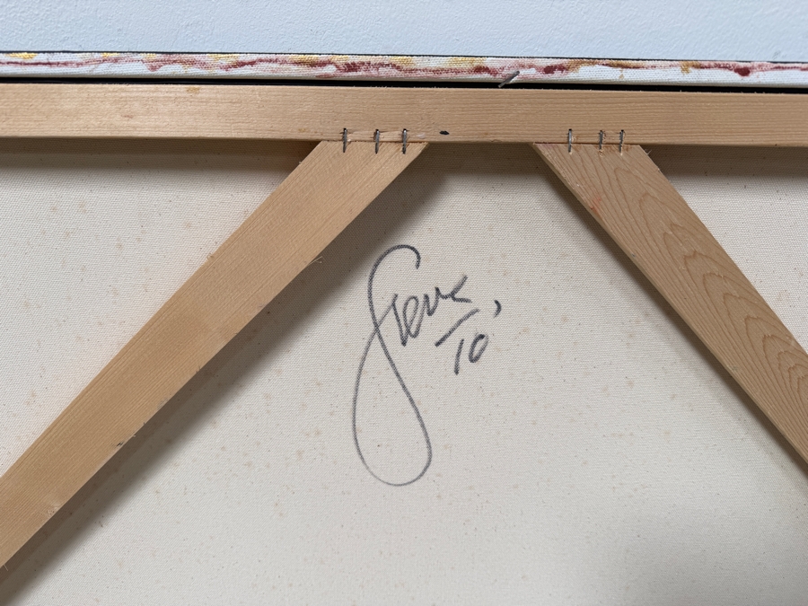 Gerrit Greve (1948-2024, Cardiff by the Sea, CA) Original Acrylic Painting On Canvas 2010 Signed Verso 36' X 36' Estimate $1,100 - $2,200 [Photo 5]