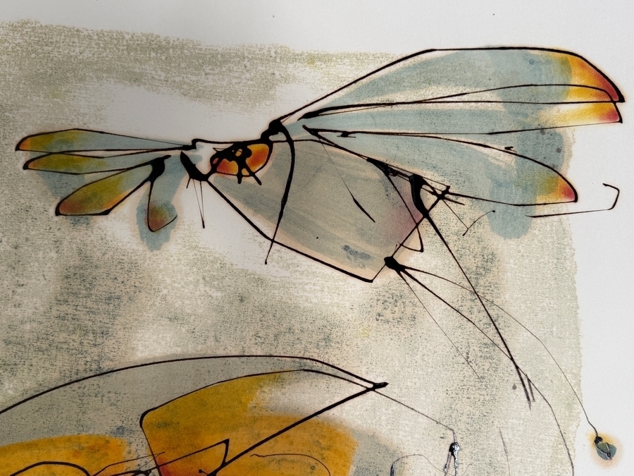 Gerrit Greve (1948-2024, Cardiff by the Sea, CA) Original Abstract Acrylic Painting On Paper Untitled Signed Bottom Right 22.5' x 28.5” Estimate $500 - $1,000 [Photo 5]