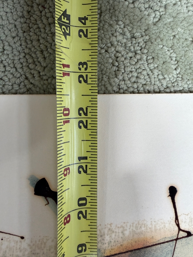 Gerrit Greve (1948-2024, Cardiff by the Sea, CA) Original Abstract Acrylic Painting On Paper Untitled Signed Bottom Right 22.5' x 28.5” Estimate $500 - $1,000 [Photo 8]