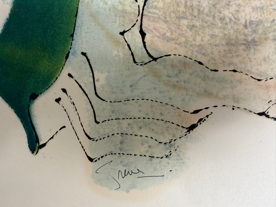 Gerrit Greve (1948-2024, Cardiff by the Sea, CA) Original Abstract Acrylic Painting On Paper Untitled Signed Bottom Left 22.5' x 28.5” Estimate $500 - $1,000 [Photo 6]