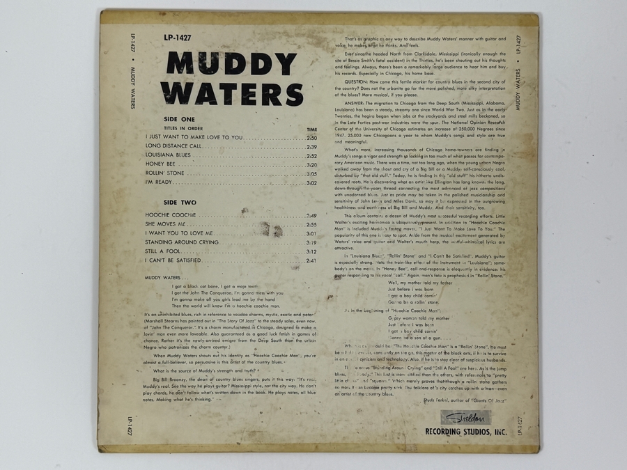 Muddy Waters - The Best Of Muddy Waters - Chess LP 1427 - 1967 Vinyl Record [Photo 2]