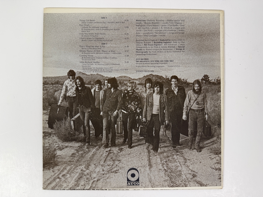 Delaney & Bonnie And Friends - On Tour With Eric Clapton - ATCO SD 33-326 - 1970 - Vinyl Record [Photo 2]