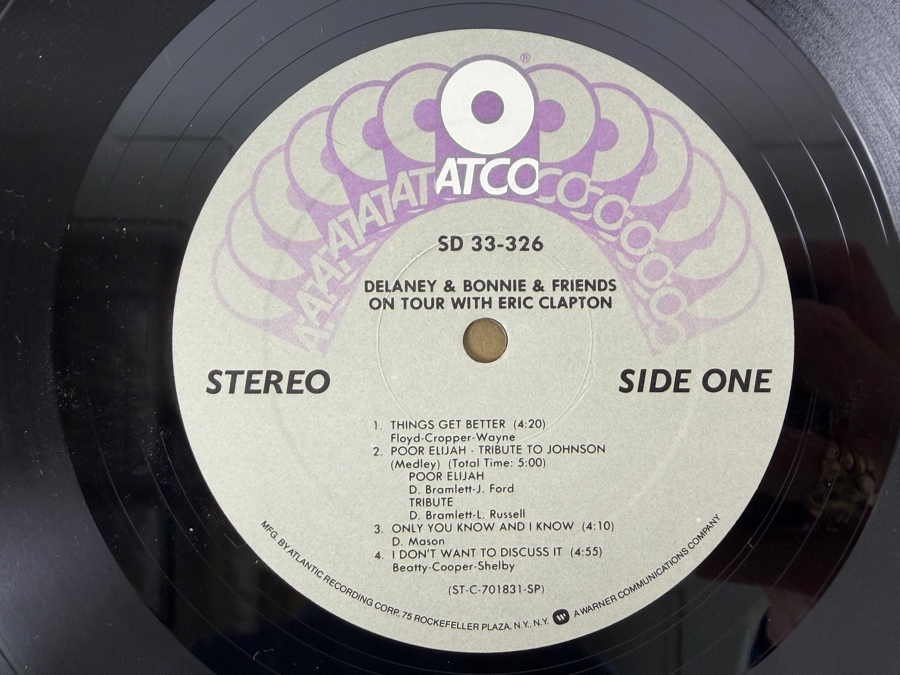 Delaney & Bonnie And Friends - On Tour With Eric Clapton - ATCO SD 33-326 - 1970 - Vinyl Record [Photo 4]