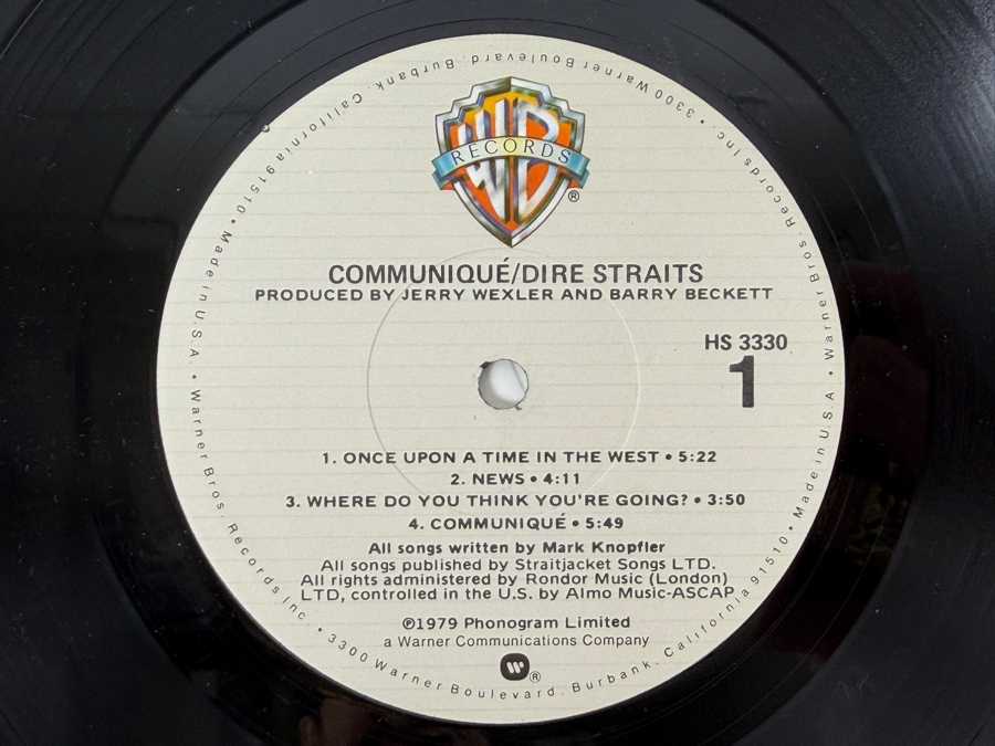 Dire Straits - Communique - Phonogram Records HS 3330 1979 Vinyl Record [Photo 4]