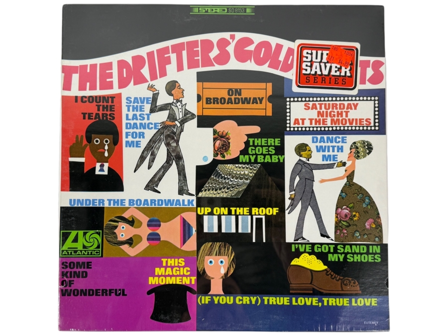 Sealed LP The Drifters - The Drifters Golden Hits - Atlantic SD 8153 - 1968 Vinyl Record